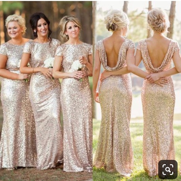 sorella vita gold sequin dress